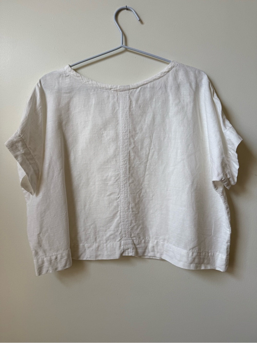 Seek Shelter Clothing linen boxy top tee slow fashion